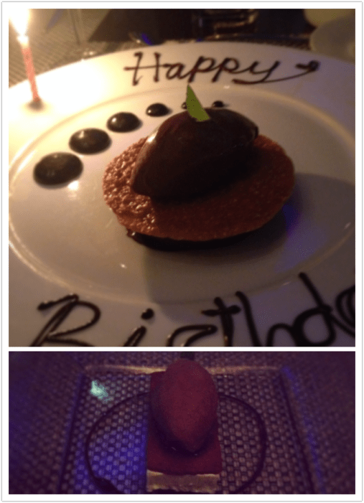 Top: Chocolate Peanut Butter Tart Bottom: Deconstructed Root Beer Float